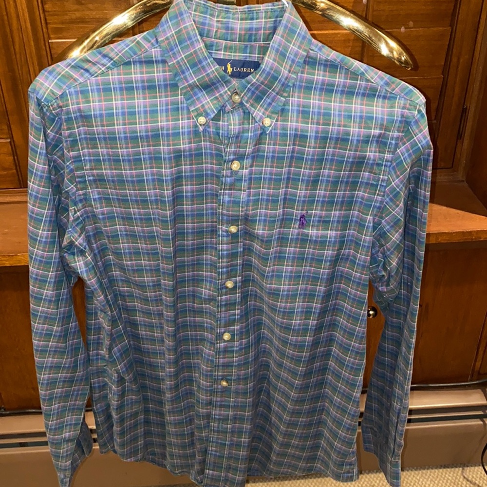 Men’s polo long sleeve button down